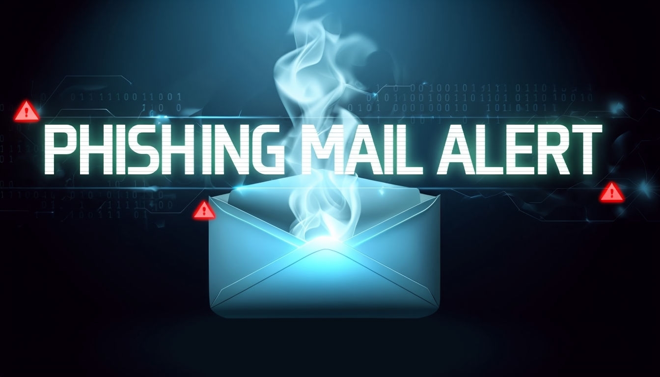 Mysterious Phishing Mail Alert YouTube Thumbnail Design Social Media Post