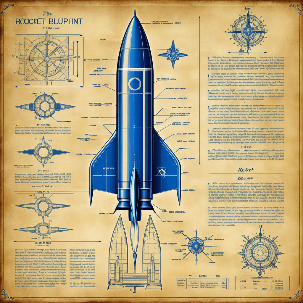 Rocket blueprint by Vladyslav Kostenko - Playground