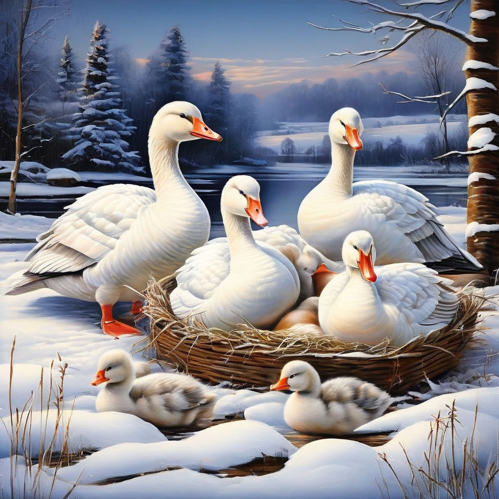 6 Geese Laying Eggs by SAM ZANG MOVIES - Playground