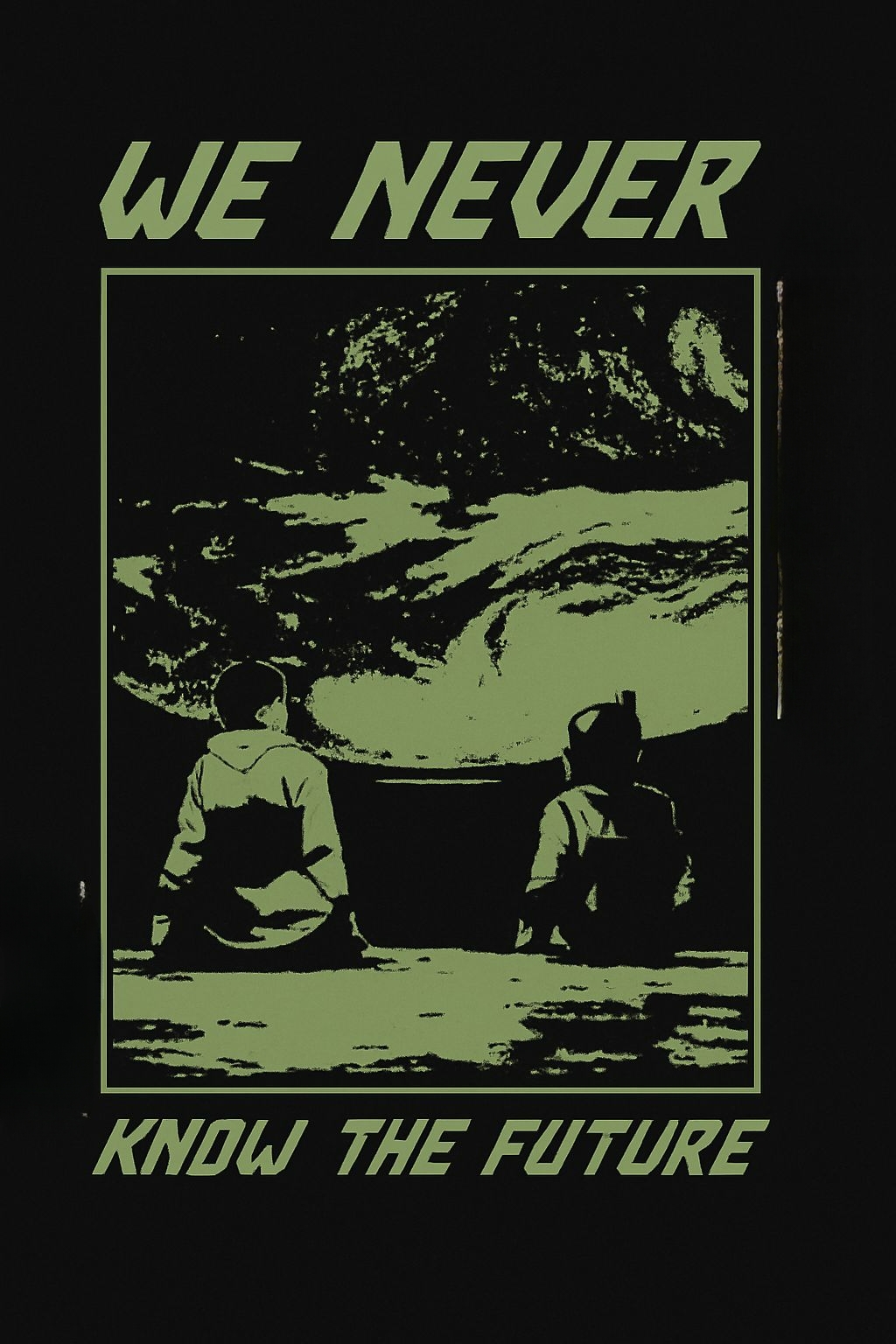 Contemplative Futuristic Design We Never Know The Future T-Shirt