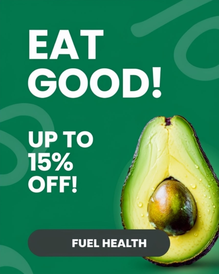 Vibrant Emerald Green Avocado Promotion Ad Design