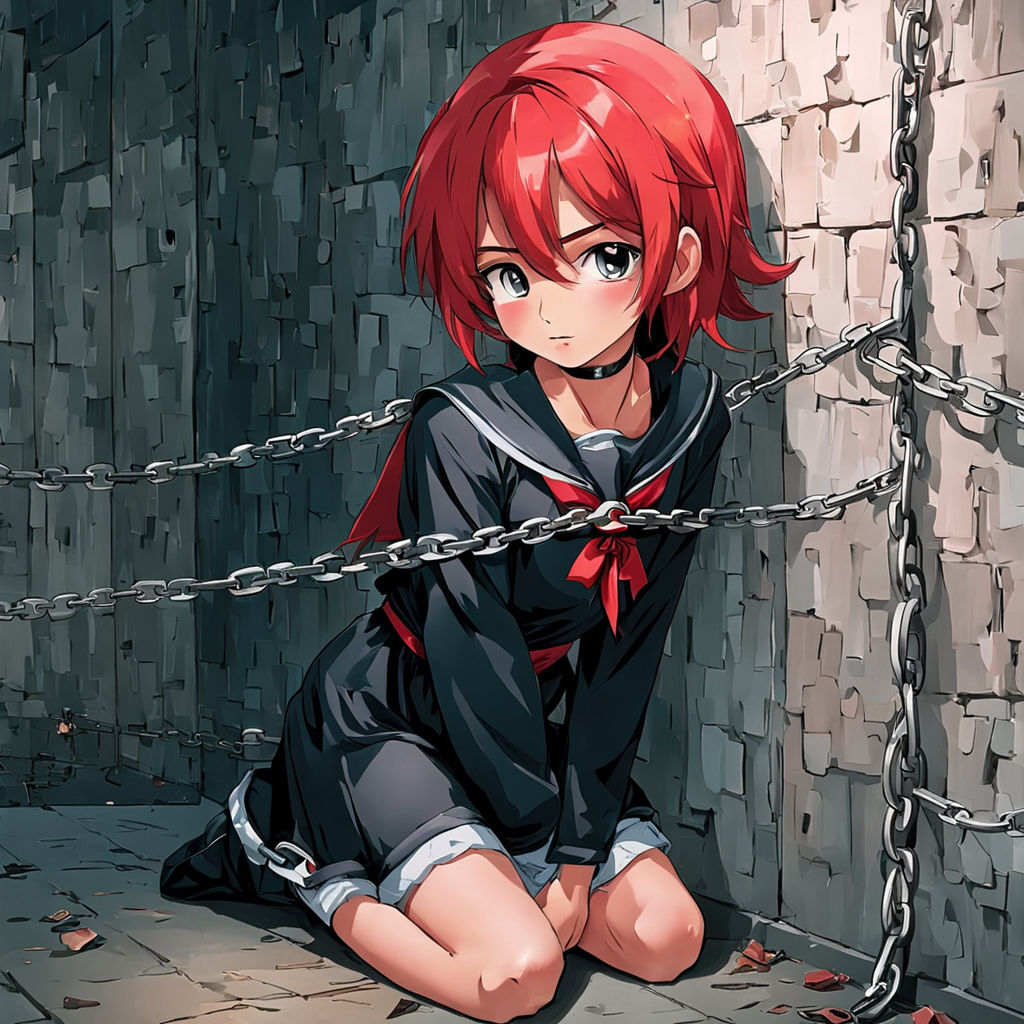 anime girl tied up bondage