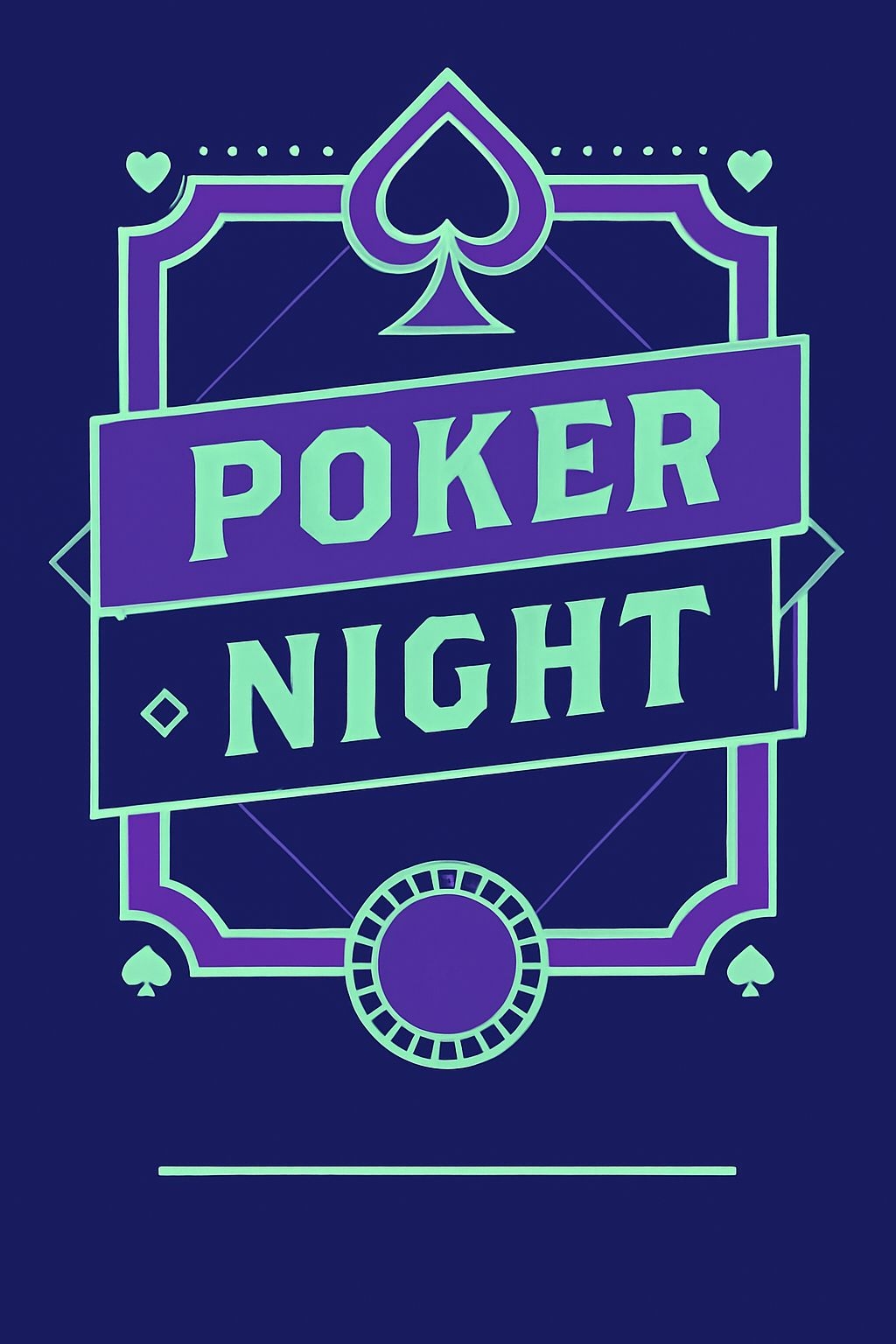 Vibrant Poker Night Graphic Design for Fun Event Flyer