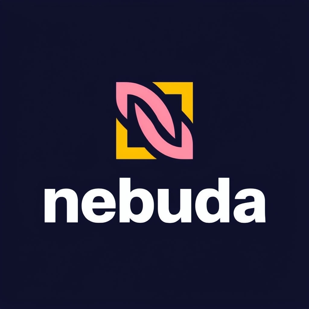 Modern Minimalist NB Logo Design with Bold Typography Logo