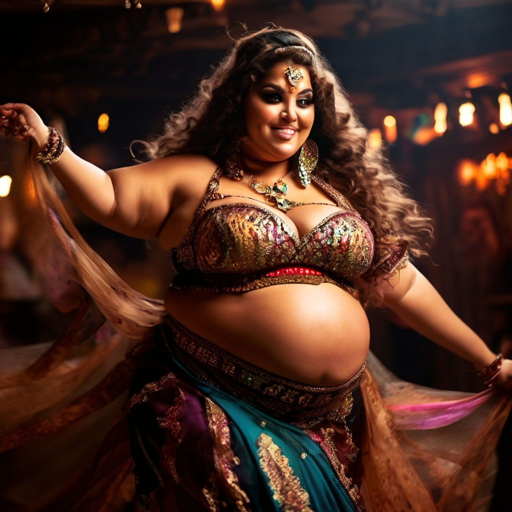 Esmerelda as a busty belly dancer bride big booty