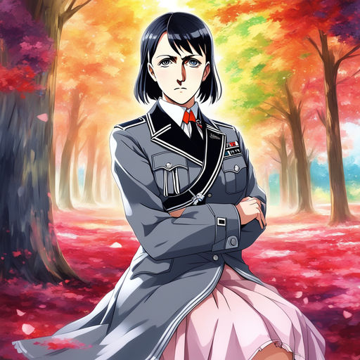 Adolf Hitler an anime girl. Anime. Beautiful. Colourful. Mas... by Toru ...