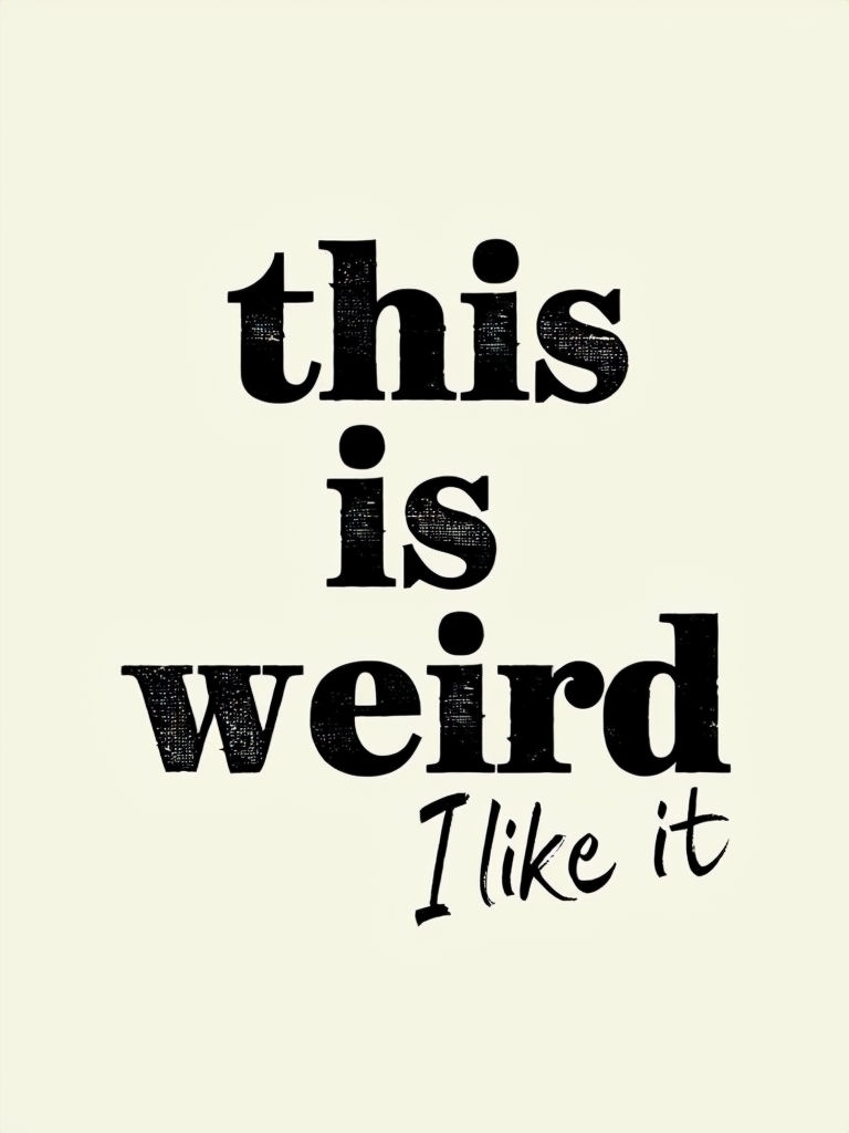 This Is Weird Grunge Typography with I Like It T-Shirt