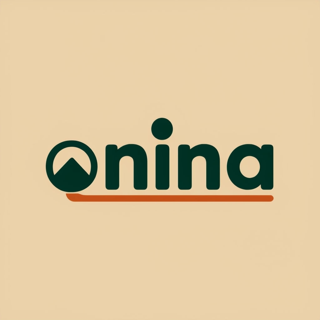 Minimalist Modern Onina Logo with Mountain Peak Design