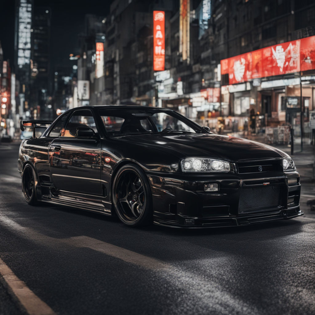 Black Nissan Skyline R34 Tuned By יוגב שורקי - Playground