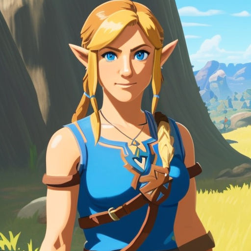 Young jennifer aniston as zelda from breath of the wild by Jack ...