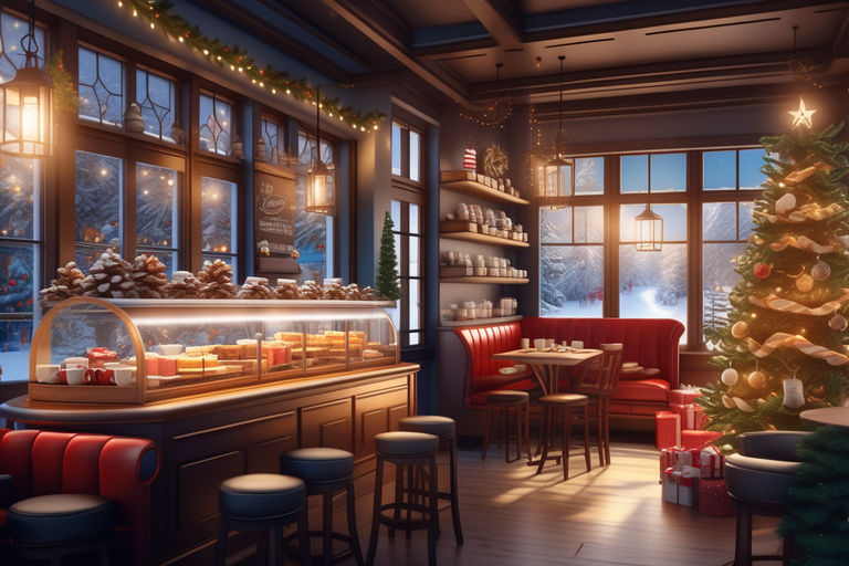 Cozy Christmas Coffee Shop Ambience By Dibby Mush - Playground