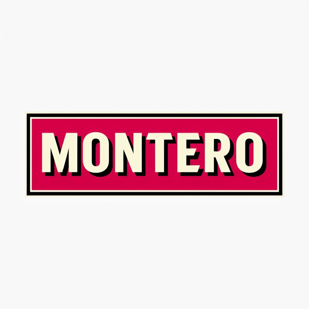 Modern Minimalist Montero Logo Design with Bold Typography