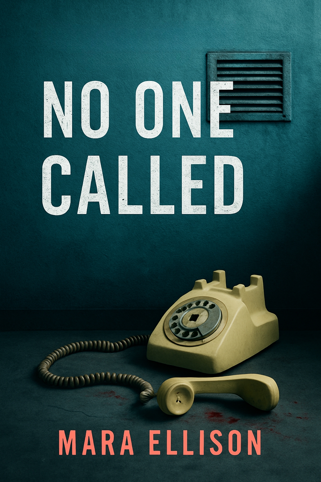Eerie No One Called Thriller Cover Art Featuring Vintage Telephone EBook Cover