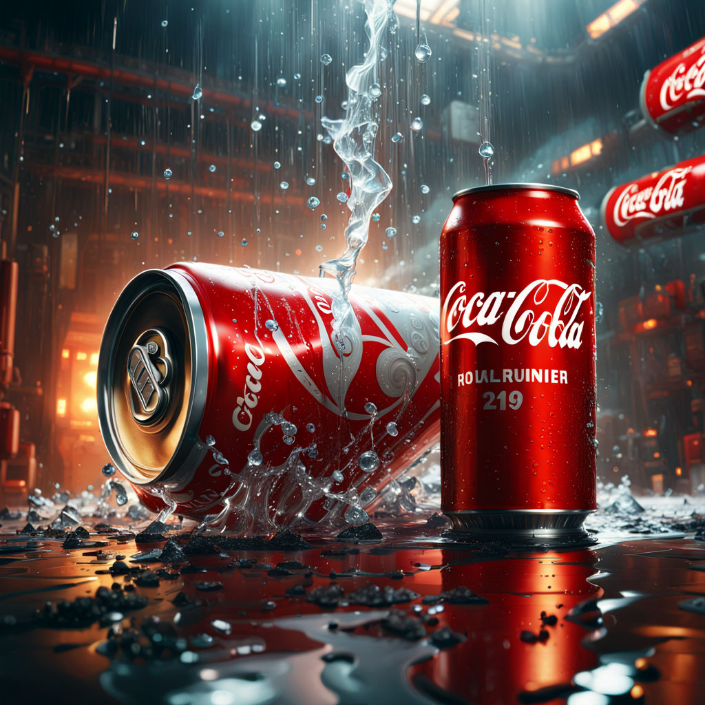 A mesmerizing photo of coca cola can dripping in water by tuly gain ...