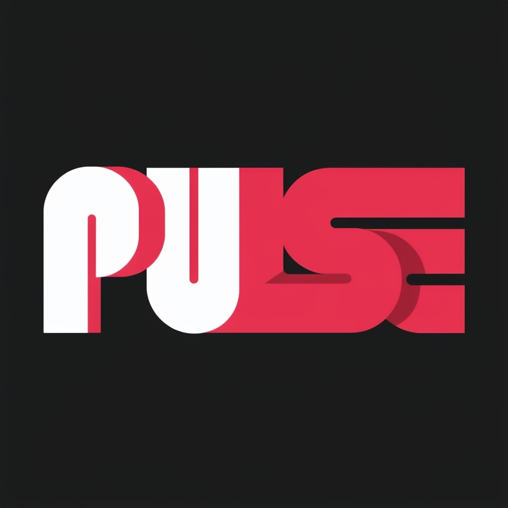 Dynamic Pulse Logo Design in Bold Colorful Style