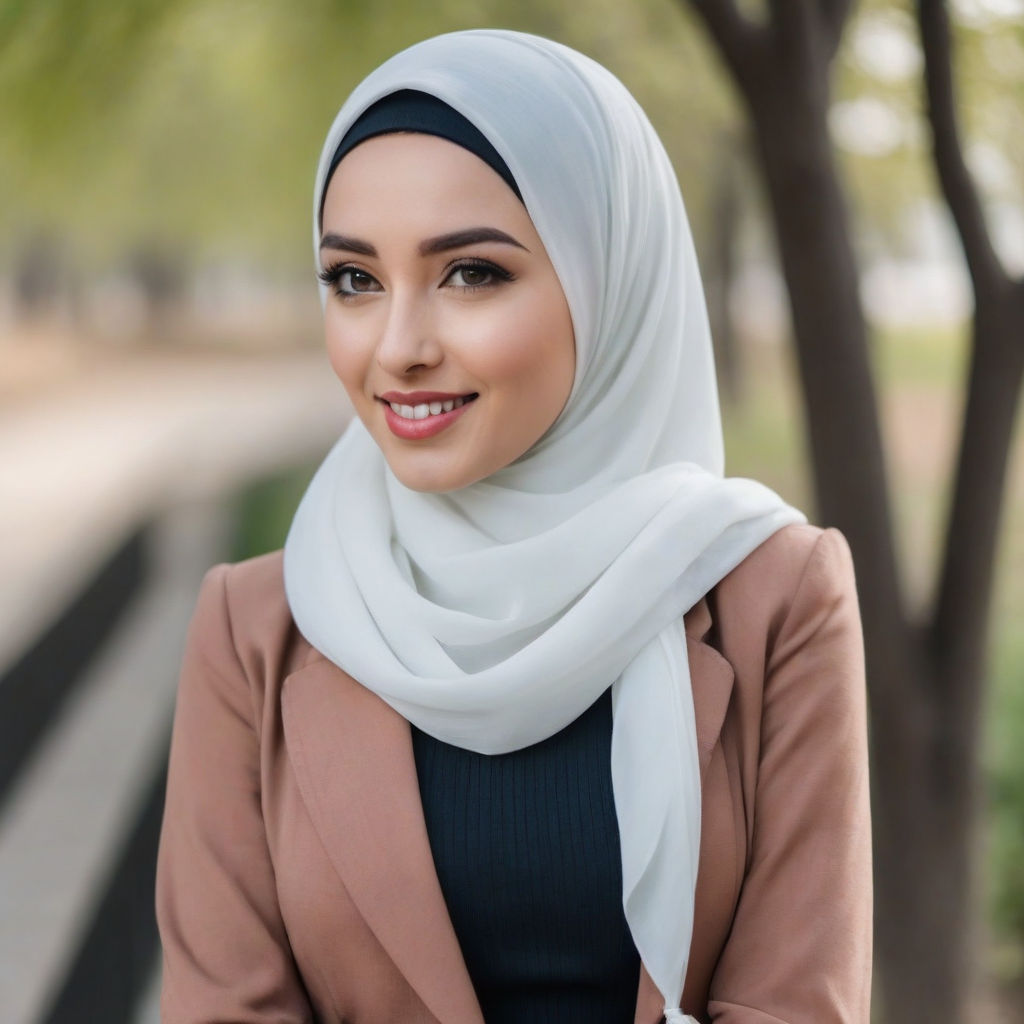 Beautiful girl wearing a hijab by Ahmad Badar - Playground