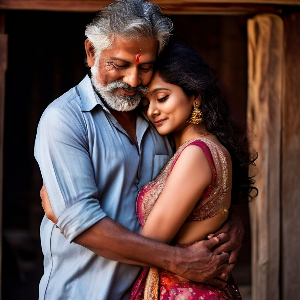 old zombie hugging indian actress