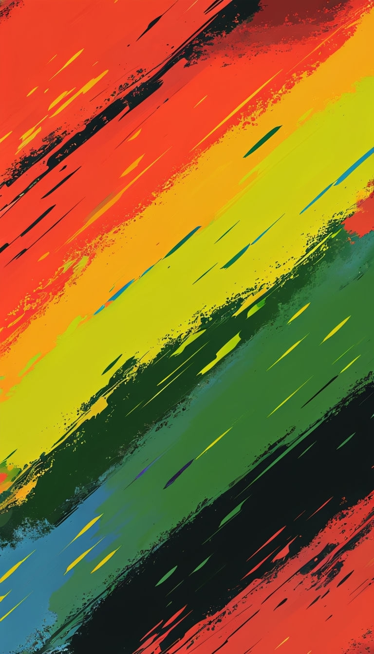 Vibrant Abstract Diagonal Brushstroke Patterns for Mobile Wallpaper