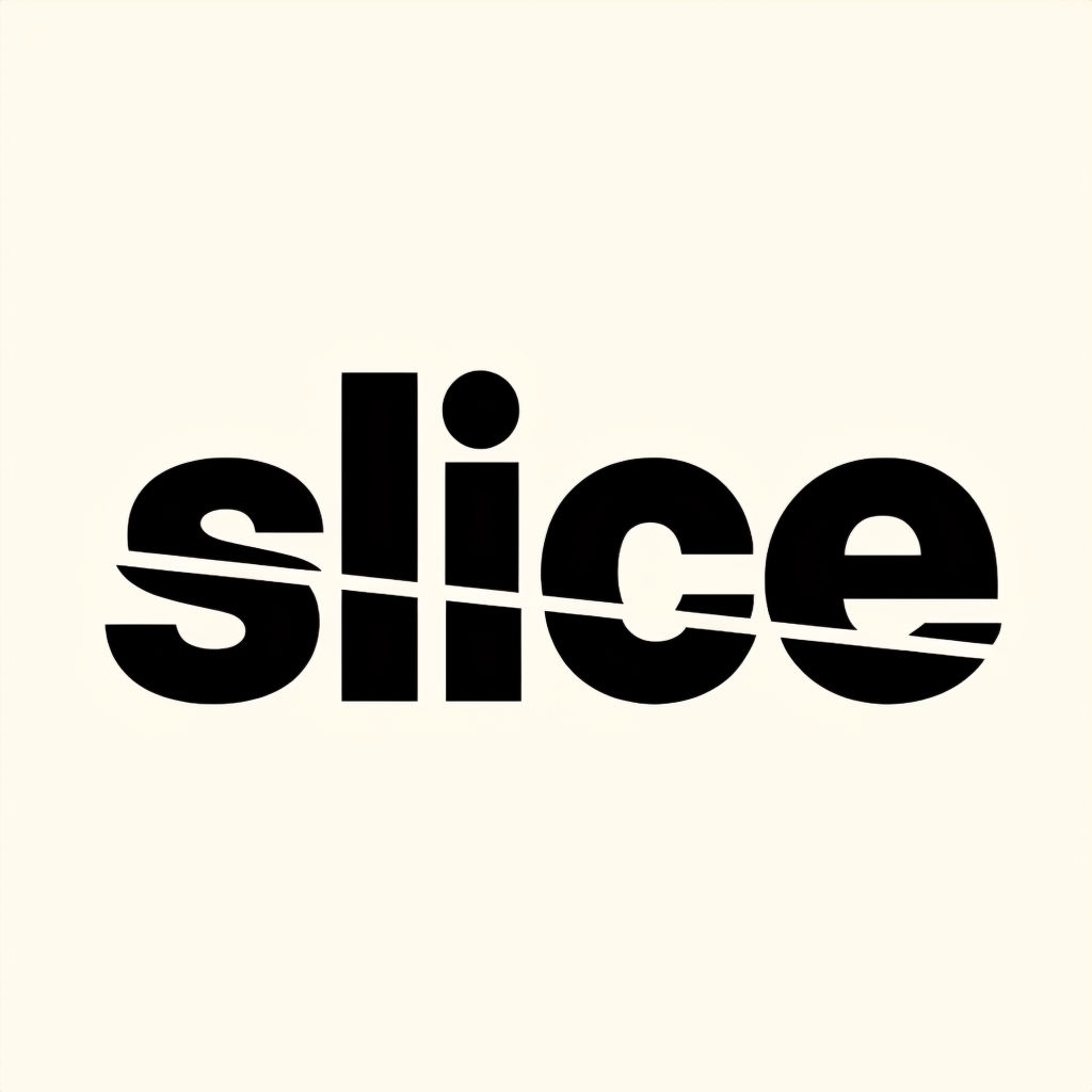 Minimalist Slice Logo Design T-Shirt