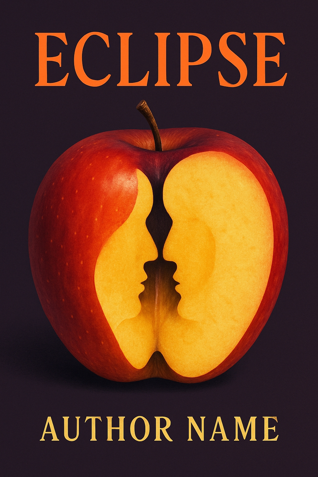 Eclipse Creative Apple Conceptual Book Cover Design EBook Cover