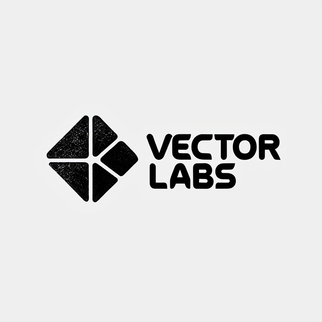 Minimalist Black Geometric Vector Labs Logo Design