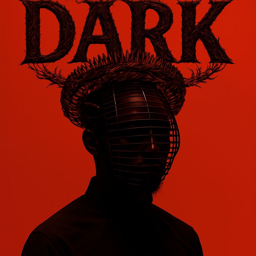 Surreal Dark Portrait with Gothic Elements for Album Cover