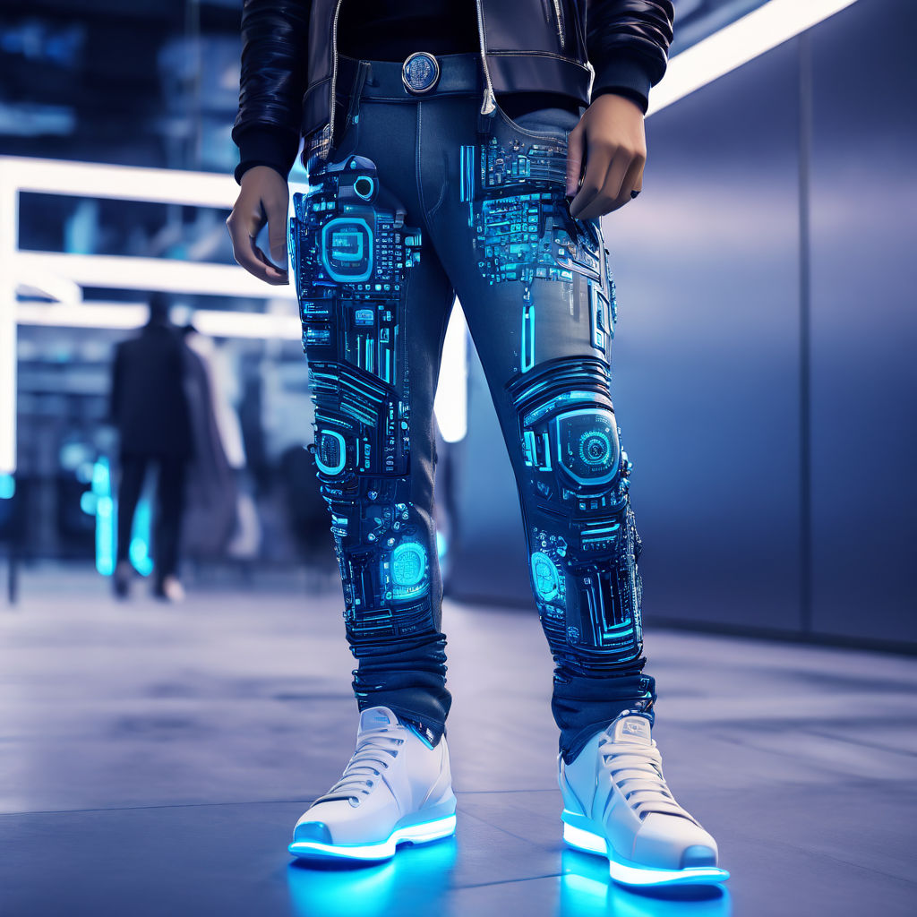 Generate futuristic jeans that will be in fashion in 50 year... by Л С ...