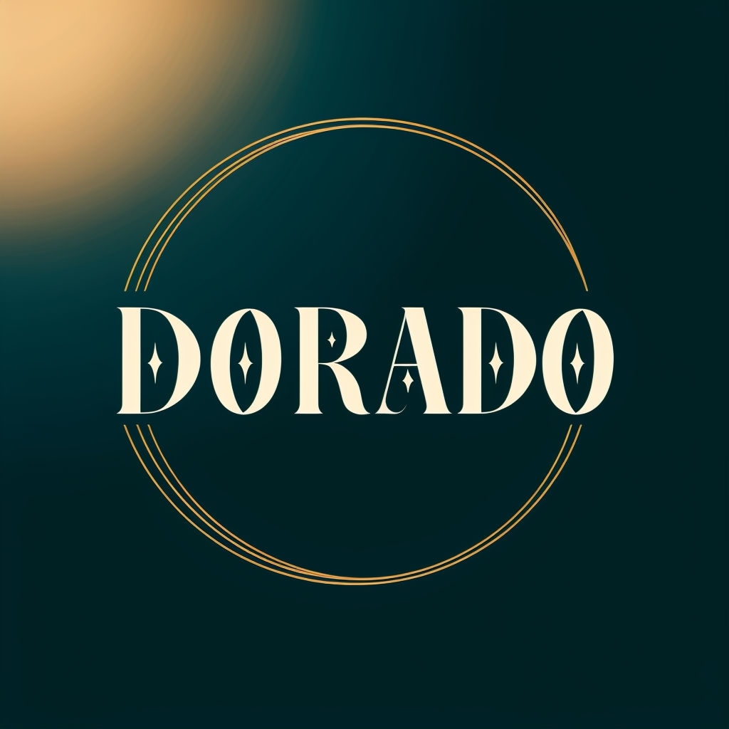 Elegant Modern DORADO Logo Design T-Shirt