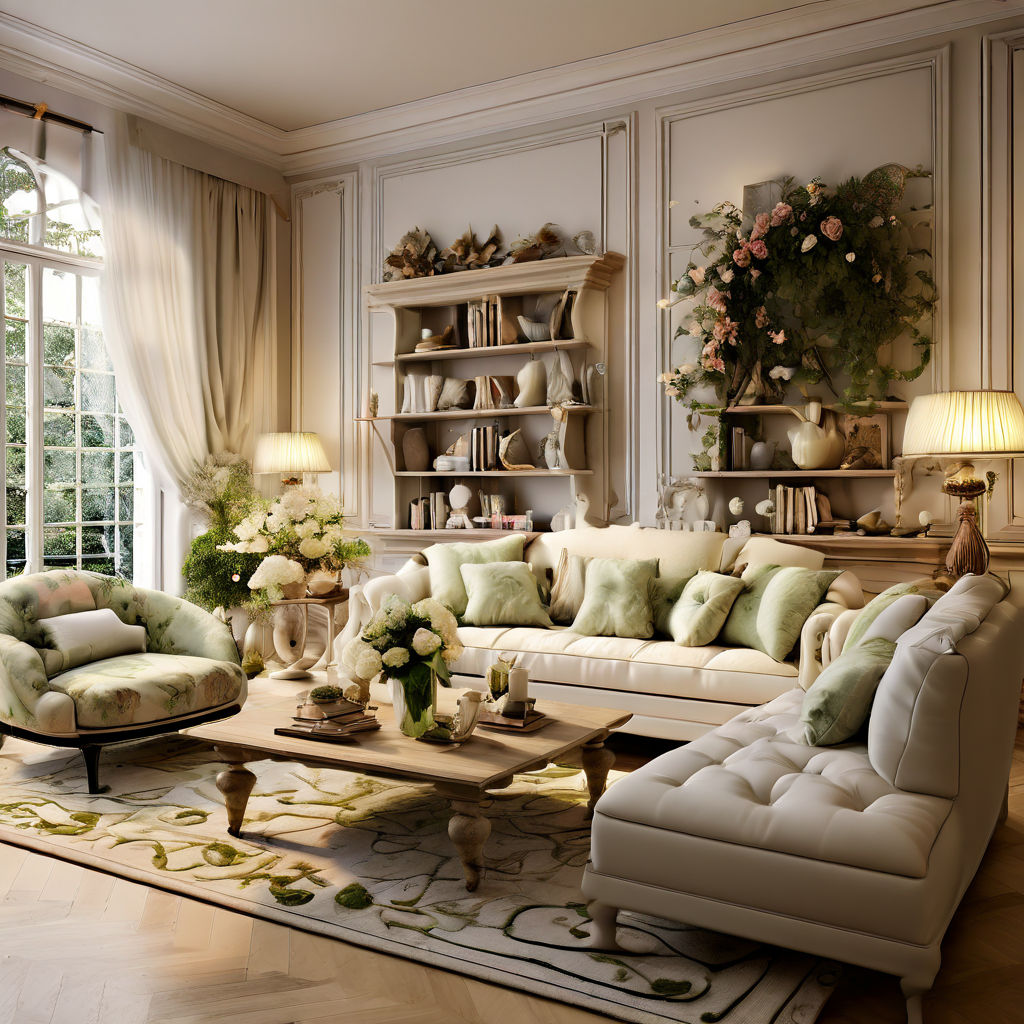 A beautiful house decore with sofas curtones tabel flower by Sadia ...