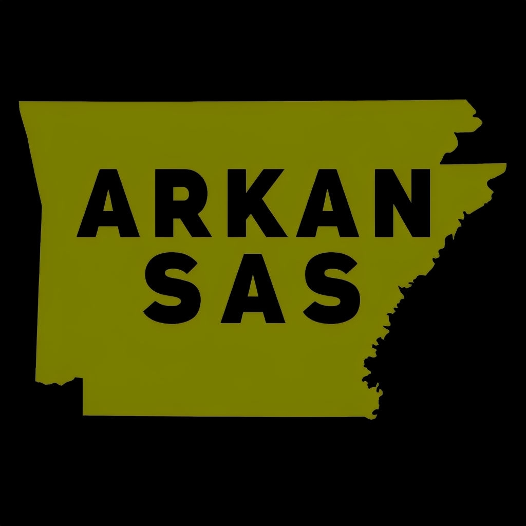 Arkansas State Silhouette Minimalist Graphic T-Shirt