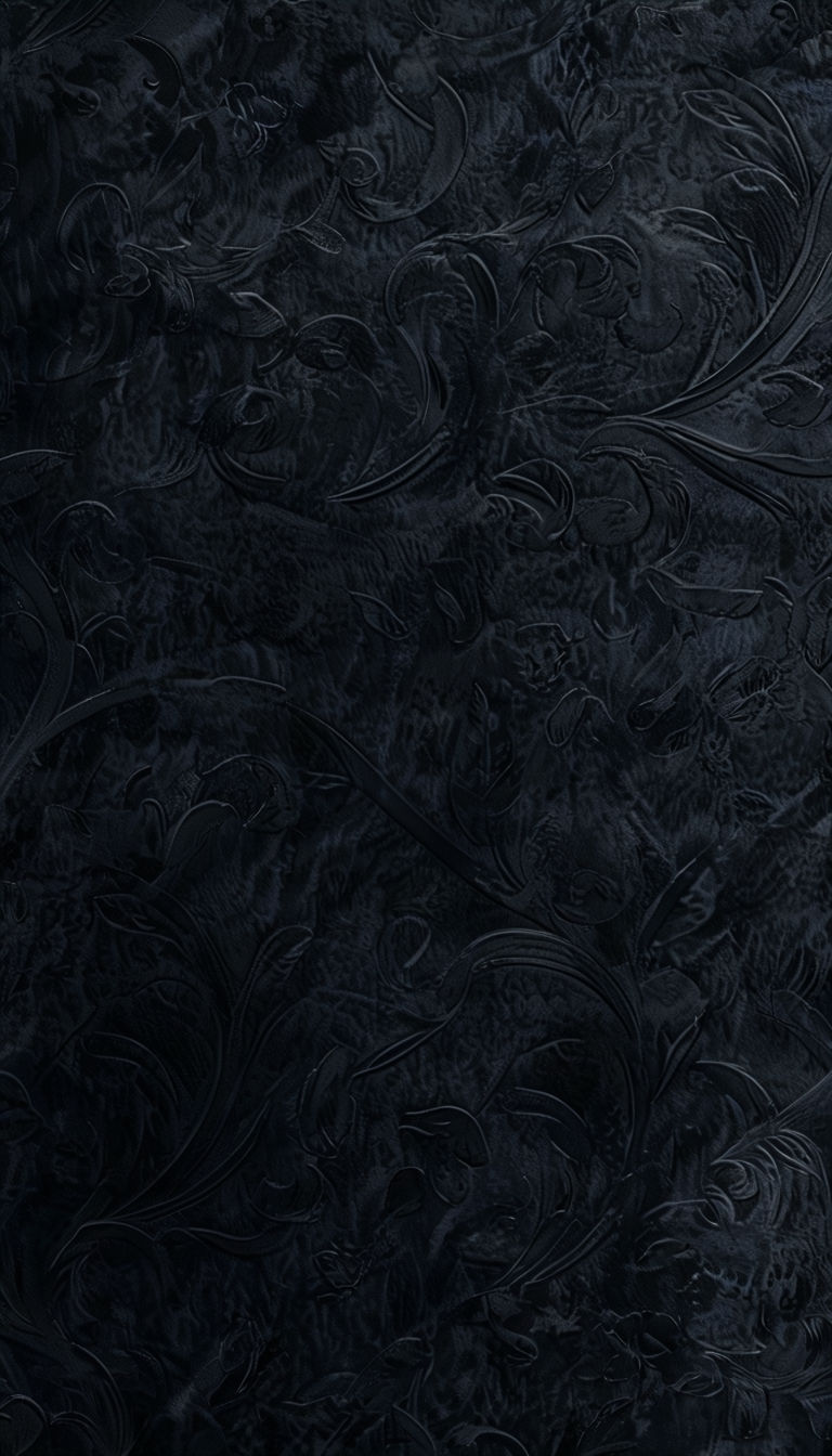 Elegant Black Textured Velvet Wallpaper for Mobile Background