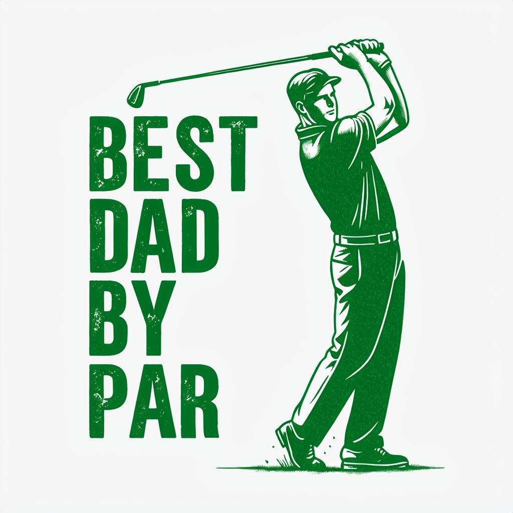 Vintage Golfer Best Dad by Par Graphic Design Mug