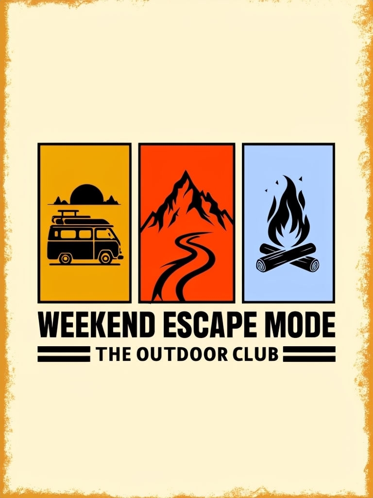 Weekend Escape Mode Adventure Graphic T-Shirt