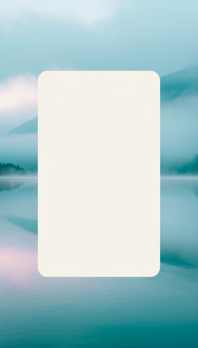 Soft Morning Mist Over Calm Lake for Serene Social Media Post