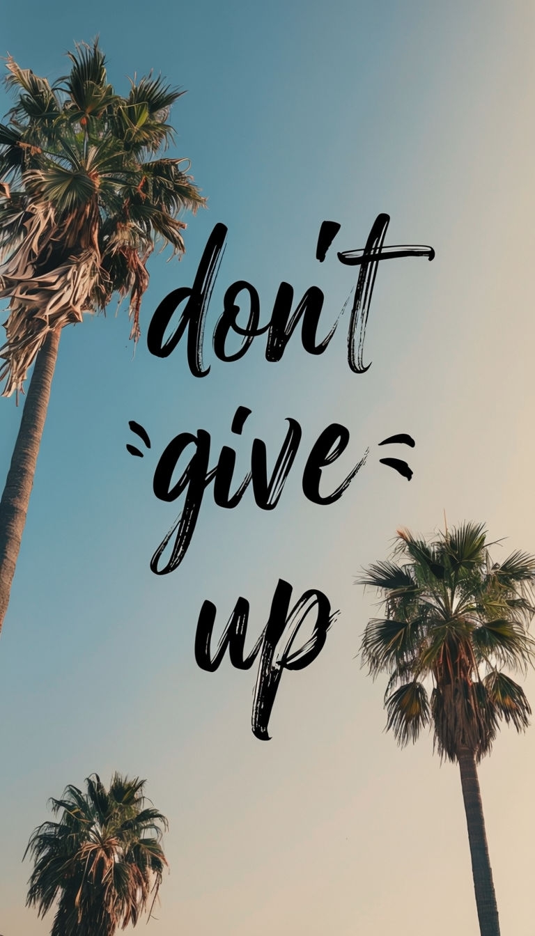 Don't Give Up Inspirational Motivational Poster