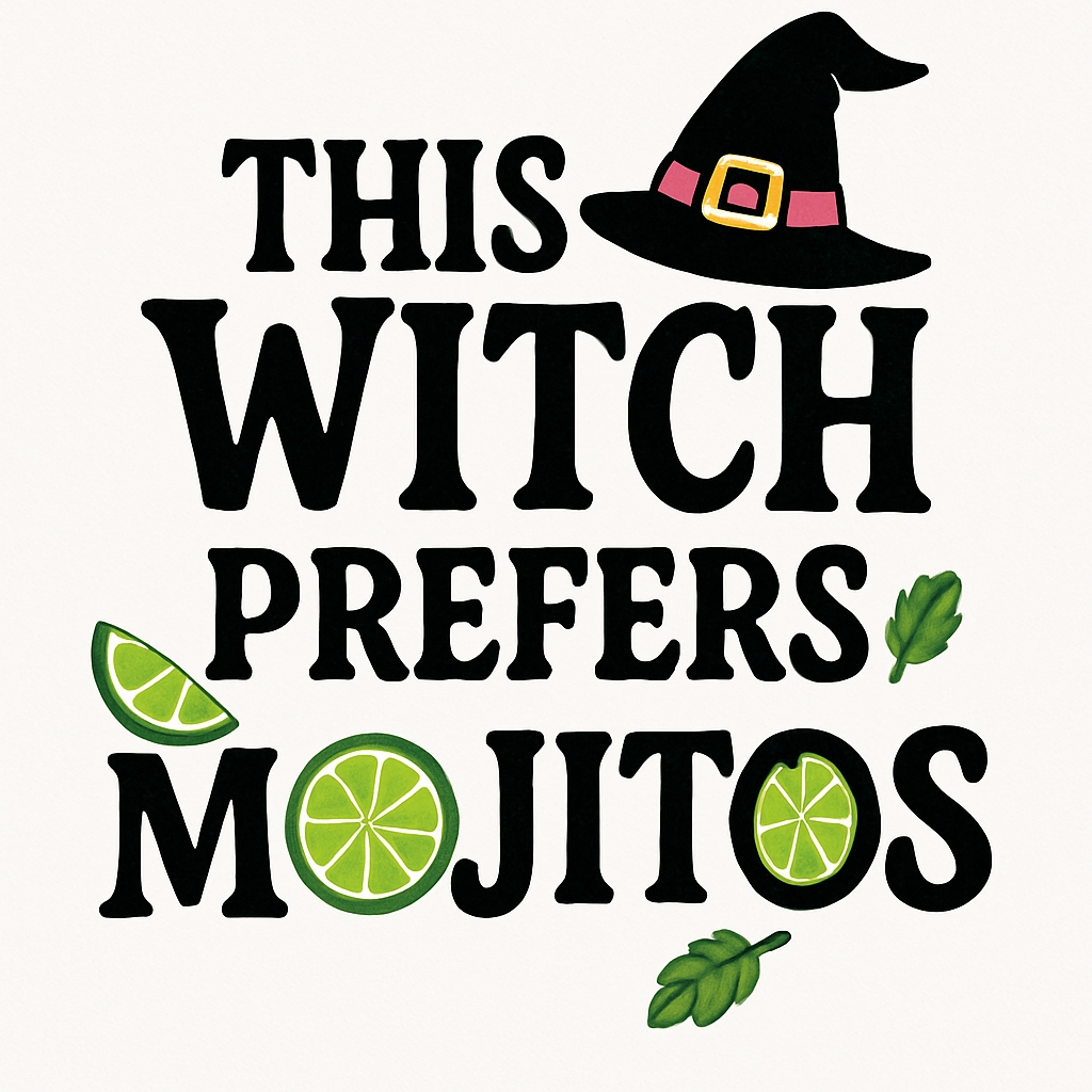Humorous Halloween Mojitos Witch Design for Drinkware Mug