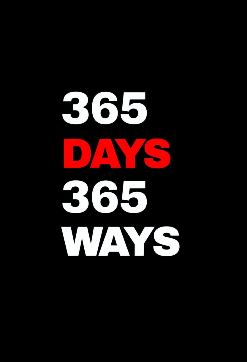Bold 365 Days 365 Ways Motivational T-Shirt
