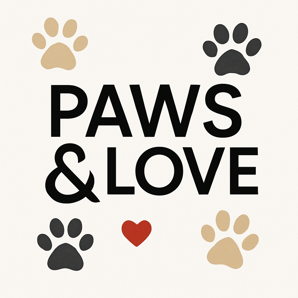 Paws and Love Minimalist Graphic Design for Pet Lovers Mug