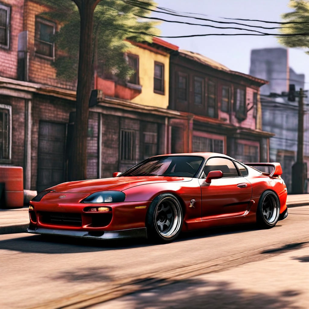 CJ GTA SA 1991Toyota supra Mk4 in people by AWS - Playground