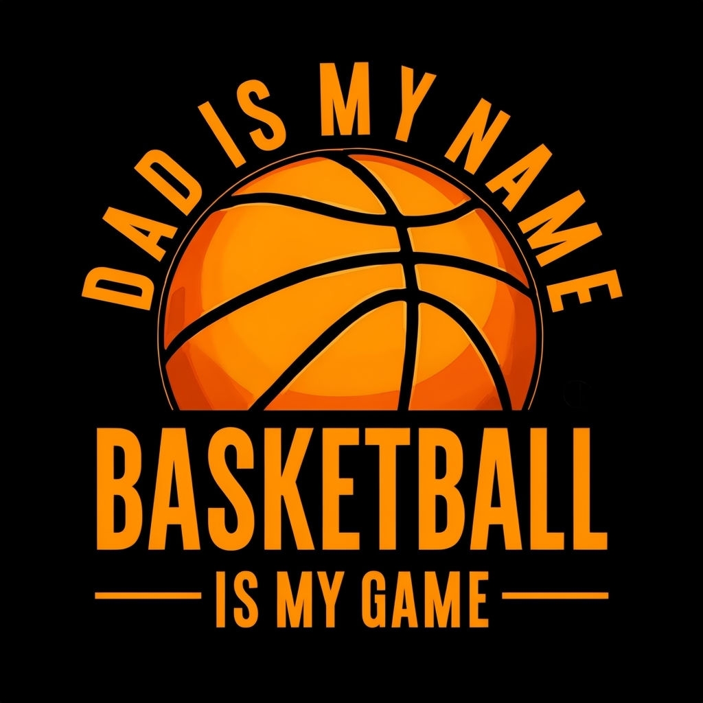 Dynamic Basketball Tribute to Fatherhood T-Shirt