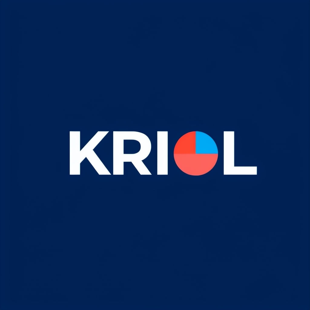 Modern Minimalist KRIOL Logo with Dynamic Color Elements
