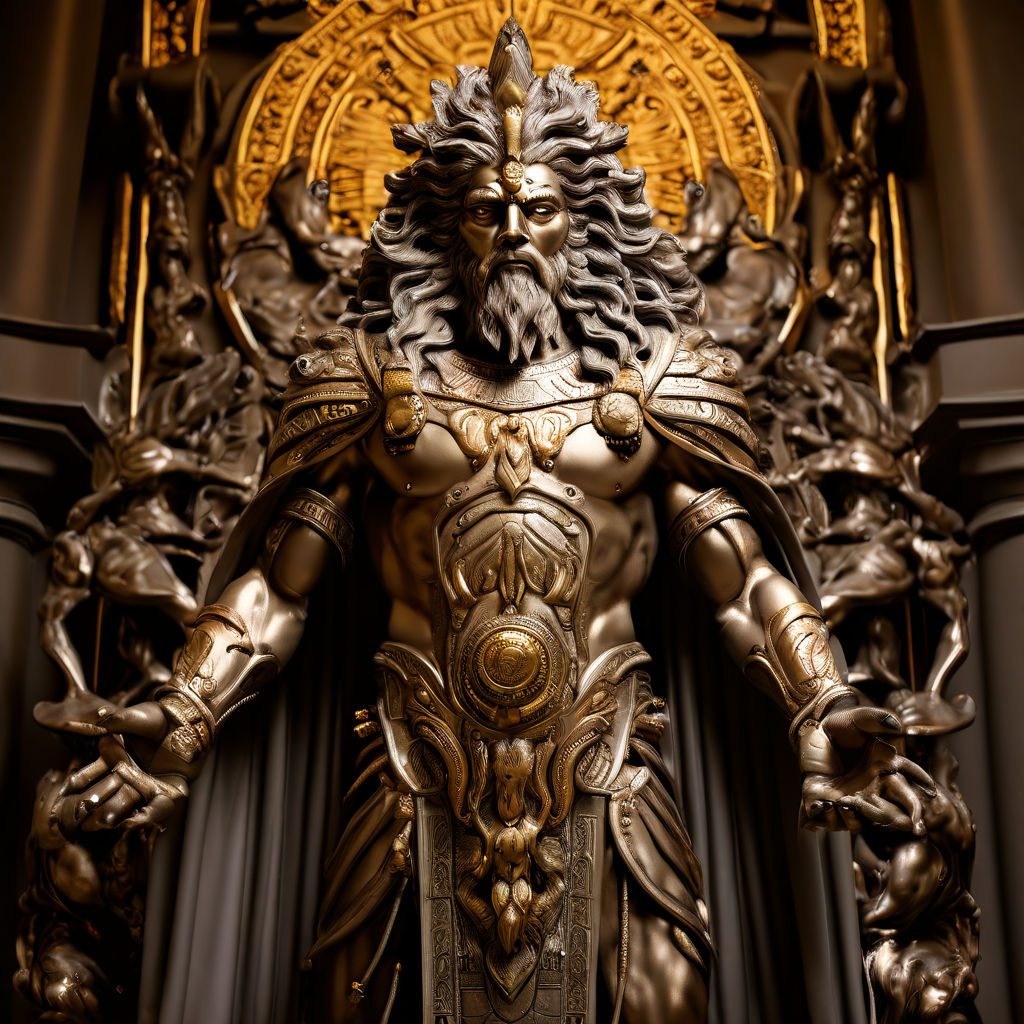 Nebuchadnezzars vision of the statue with a golden head by dan jewell