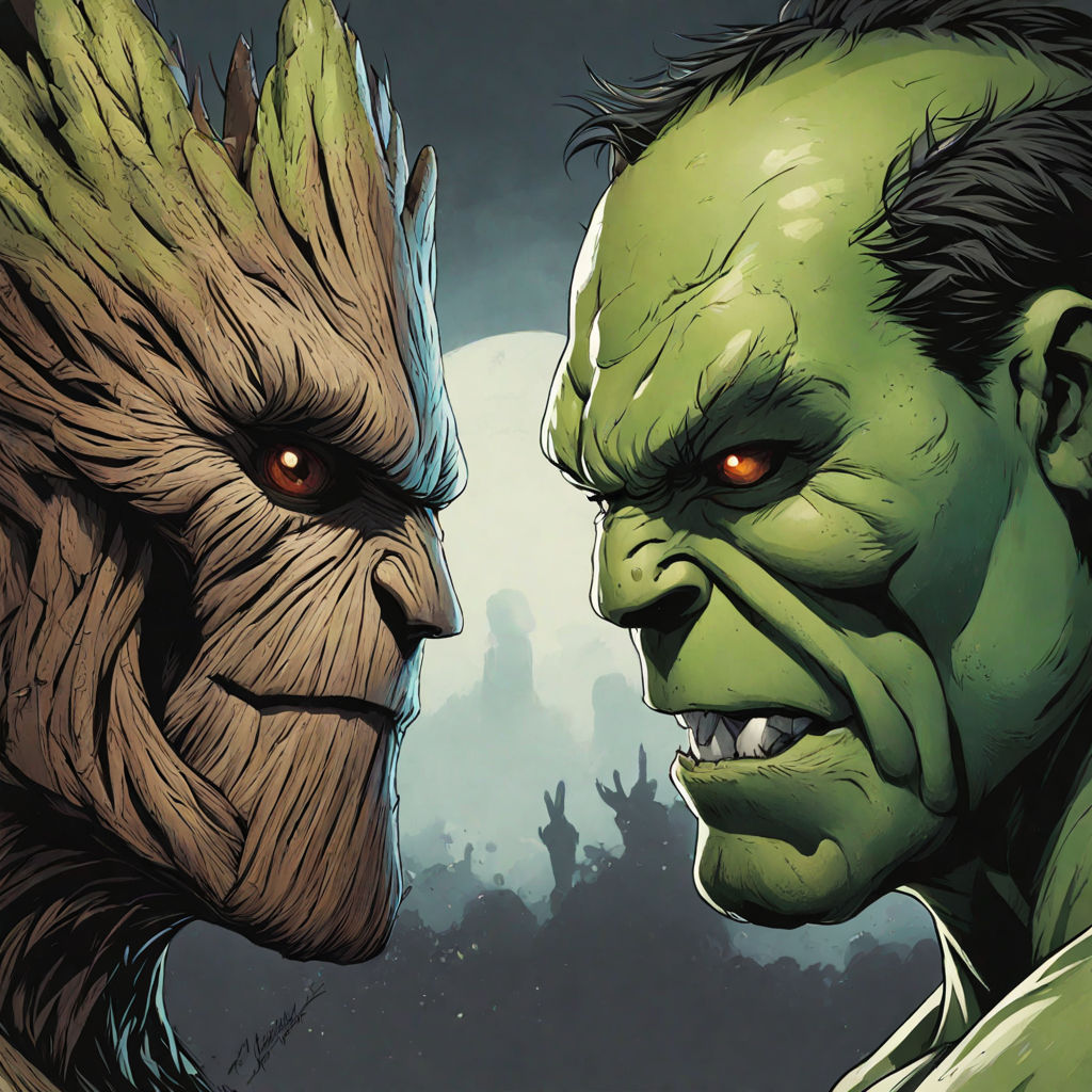 The eye of Groot versus the eye of hulk by vento quente11 - Playground