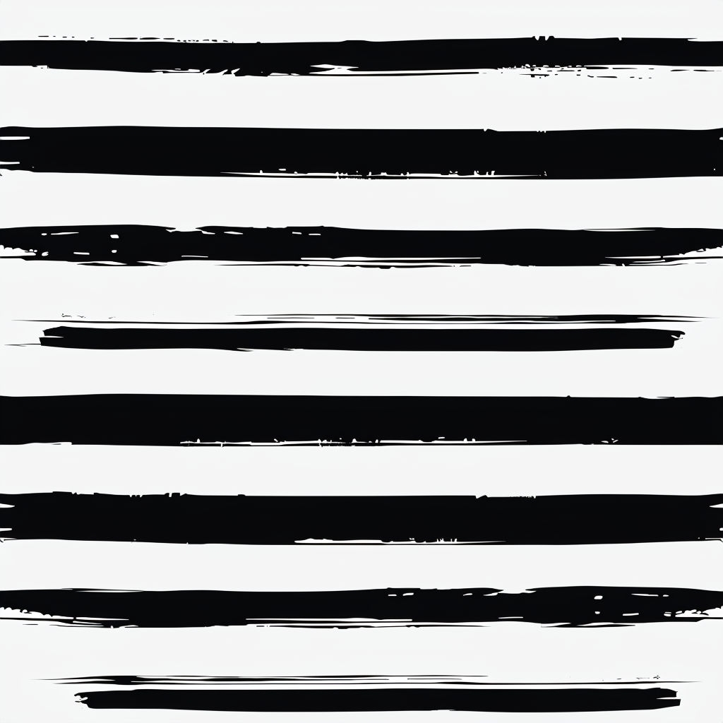 Distressed Black Stripes on White Minimalist Seamless Pattern