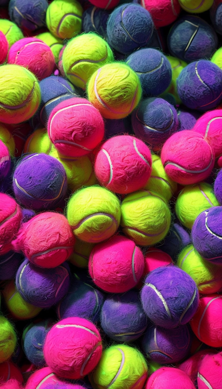 Vibrant Colorful Tennis Balls Close-Up Phone Case Cover