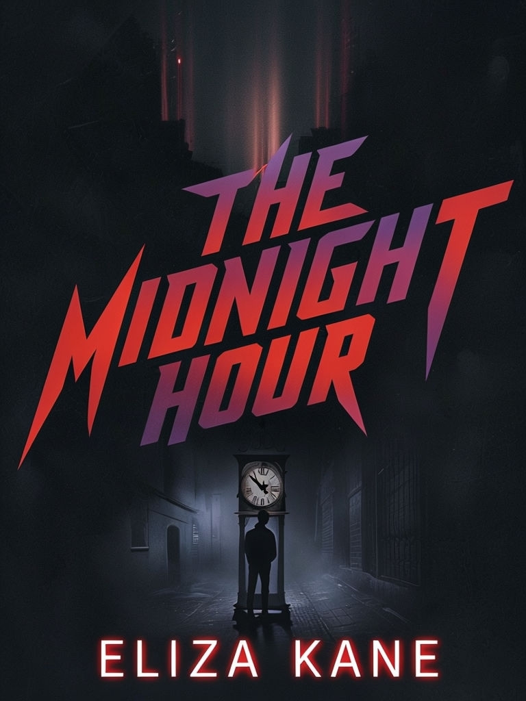 The Midnight Hour Dark Suspenseful EBook Cover Design