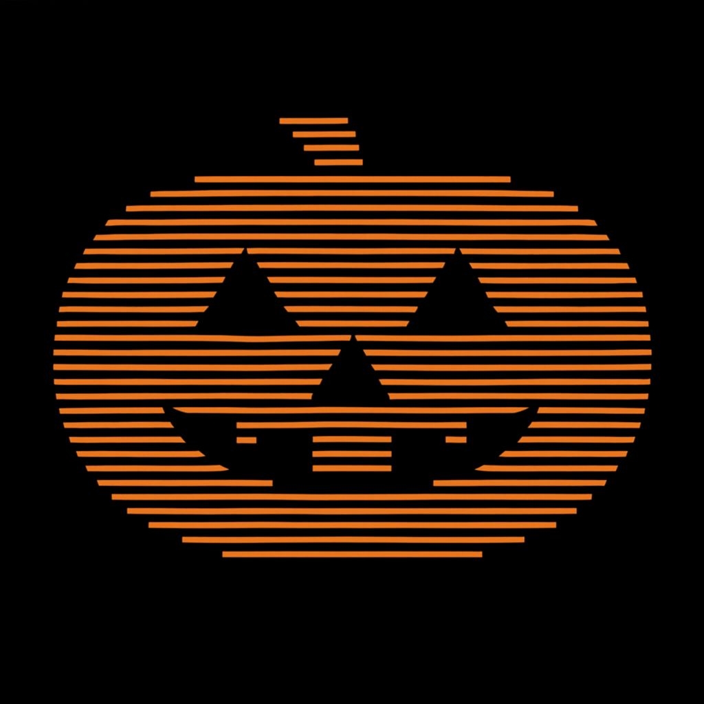 Minimalist Halloween Pumpkin Jack-o'-lantern T-shirt