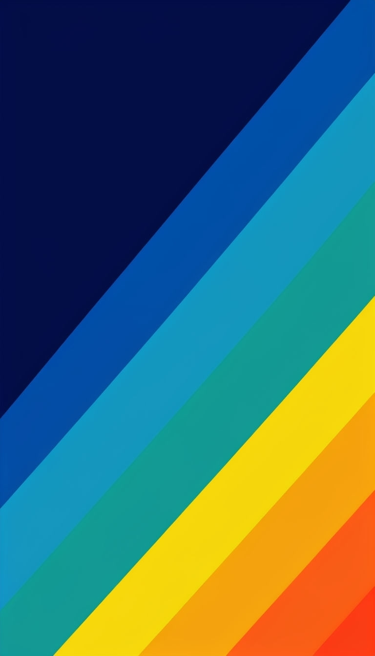 Vibrant Gradient Stripes Minimalist Phone Case Design