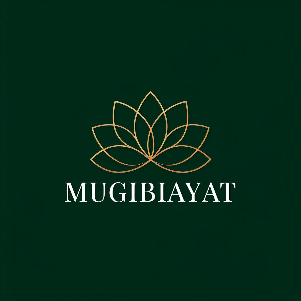 Elegant Minimalist Golden Lotus Flower Logo Design