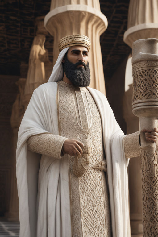 A hyper realistic granite statue of the Arabic king of kings by nour ...